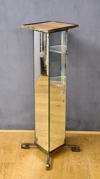 Art Deco style GAINED SELETTE in mirror and...