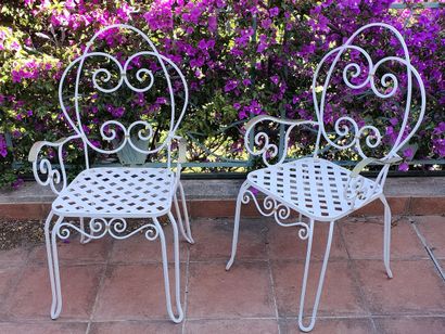 PAIRE DE FAUTEUILS DE JARDIN Circa 1950 à...