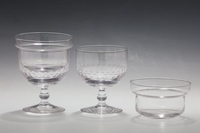 SET OF 10 SORBET CUPS with white crystal...