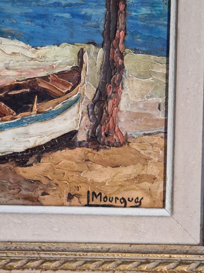 I. MOURGUES (XXth Century)

Boat under the...