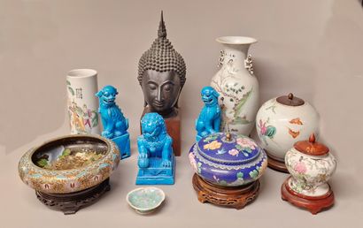 COLLECTION OF ASIAN ART including 

FIVE...