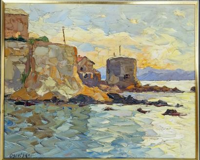 OSIETZKI (XXth)

On the islands

OIL on PANEL

Signed...