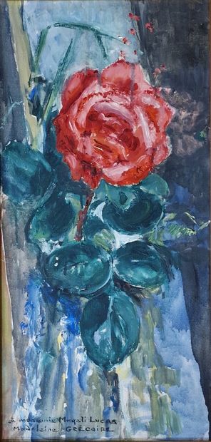 Madeleine GREGOIRE (XXth Century)

The red...