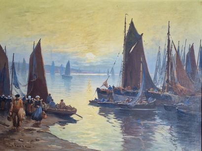 Marie LEFEVRE (1846-?)

Marine 

OIL on canvas

Signed...