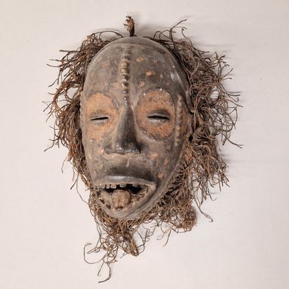 NIGERIA, IGBO - MASK, open mouth sticking...