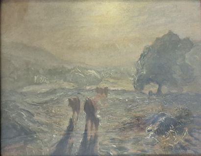 Louis CARRAND (1821-1899)

Herd at dusk

OIL...