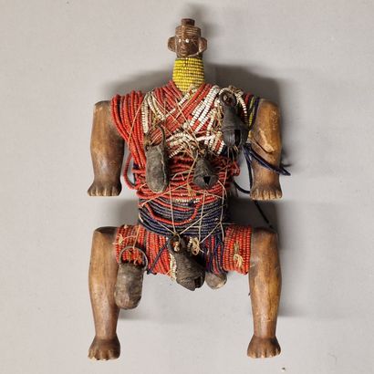 CAMEROON, NAMJI, FERTILITY DOLL in wood....