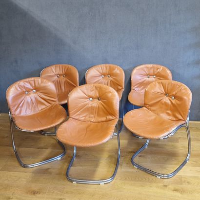 Gastone RINALDI (1920-2006)

SET OF 6 CHAIRS,...