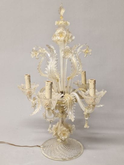 VENICE Murano

CANDELABRA with 5 lights

Glass...