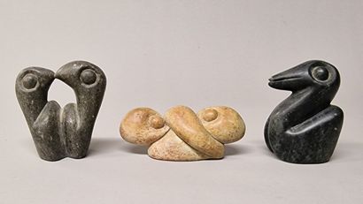 
3 SCULPTURES in soft stone




Signed Fanizan




H....