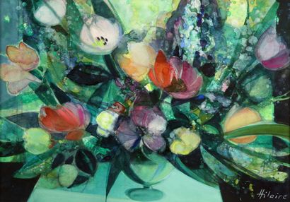 Camille HILAIRE (1916-2004)

Bouquet of flowers

WATERCOLOR...