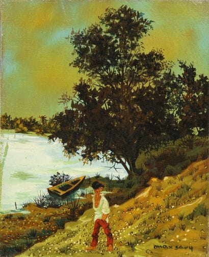 Max SAVY (1918-2010)

River bank and Irish...