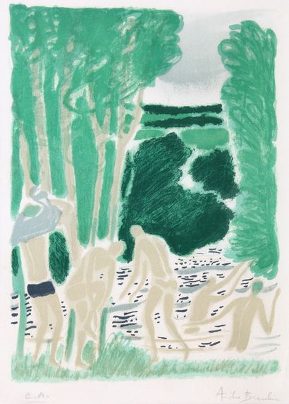 André BRASILIER (Born in 1929)

The bathers

LITHOGRAPHY...