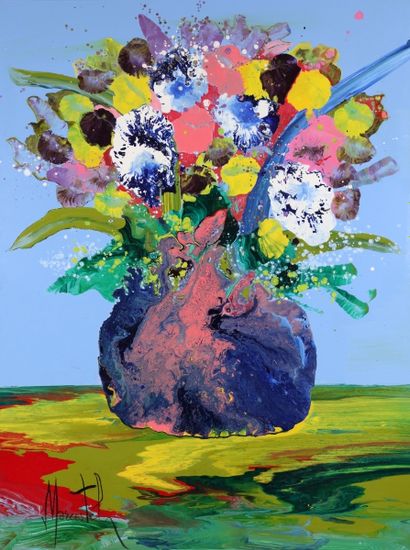 MARCESTEL (born in 1943)

Love News in Springtime

OIL...