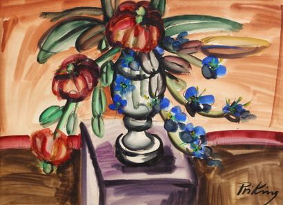 Franz PRIKING (1929-1979)

Bouquet of flowers

GOUACHE...
