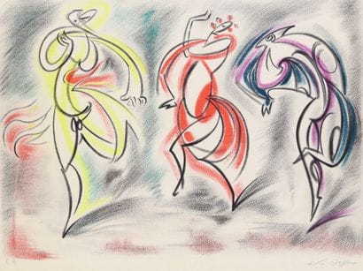 André MASSON (1896-1987)

Dancers

LITHOGRAPHY...