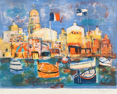 Paul AIZPIRI (1919-2016)

The Port of Saint-Tropez

LITHOGRAPHY...