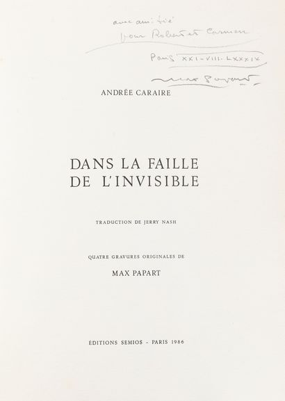 Max PAPART - Text by Andrée CARAIRE

In the...