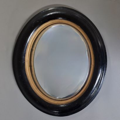 PETIT MIROIR SORCIERE ovale de la Fin du...