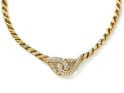FLEXIBLE NECKLACE in gold 750 thousandths...