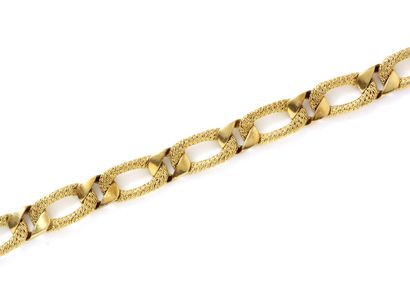 BRACELET ARTICULE in gold 750 thousandths,...