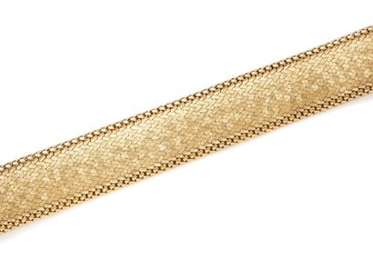 FLEXIBLE BRACELET in gold 750 thousandths...