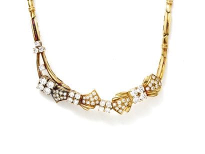 COLLAR ARTICULA in gold 750 thousandths,...