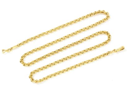 CHAIN in gold 750 thousandths composed of...