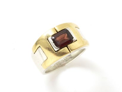 HERMES
 - Ring in silver 800 and gold 750...