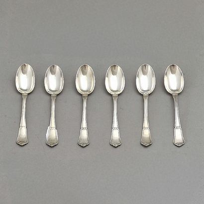 SET OF 12 MOKA SPoons in Minerva silver 950...