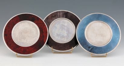 SET OF 8 PRESENTATION DISHES in stainless...