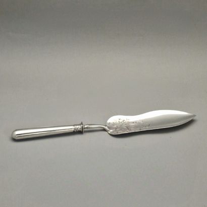 FISH SPOON in silver and mounted in Minerva...