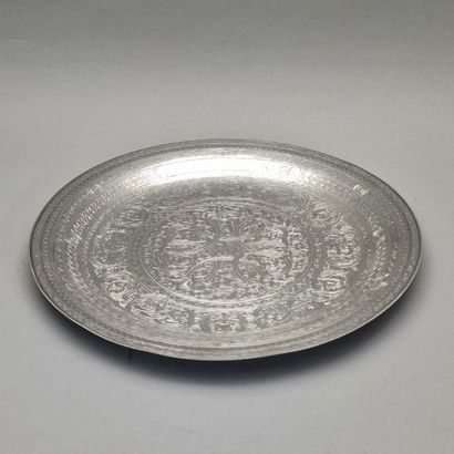 ROUND SILVER PLAT Egypt XXth Century Before...