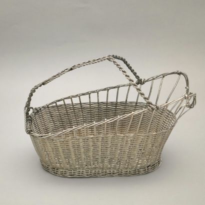 Woven silver metal BOWL BASKET - Second Half...