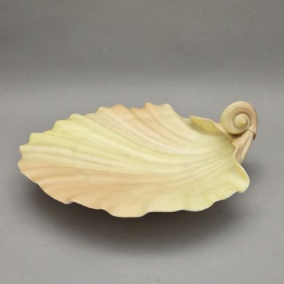 ROYAL WORCESTER - Porcelain dish in natural...