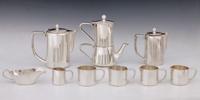 H. BEARD - LAUZANNE - 9 PIECES OF METAL SILVER...
