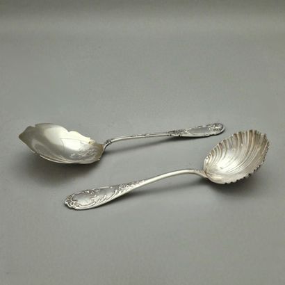 Two Regency and Louis XV style silver spoons...
