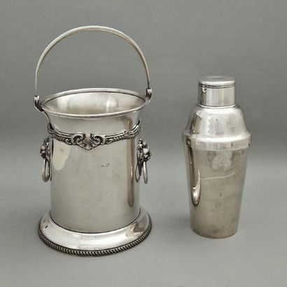Second half of the XXth Century, silver plated...