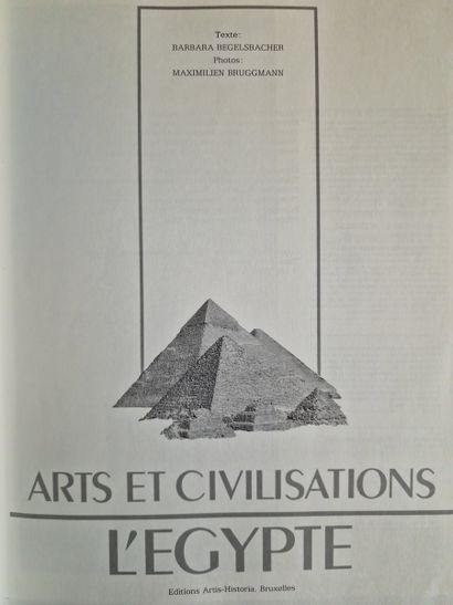 9 WORKS OF EGYPTOLOGY : 
- AU ROYAUME D'EGYPTE...