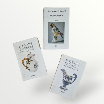 3 BOOKS ON FRENCH FAIENCE AND PORCELAIN :...