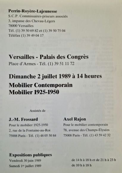6 CATALOGS OF PUBLIC AUCTIONS : 
- LE REGARD...