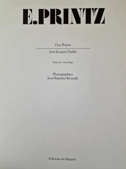 EUGENE PRINTZ, (BUJON, Guy ; DUTKO, Jean-Jacques),...