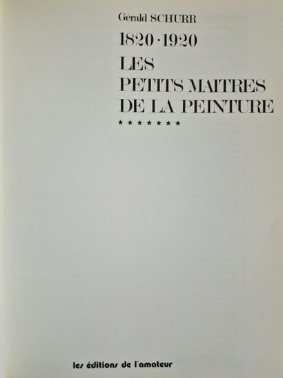 LES PETITS MAITRES DE LA PEINTURE, 1820-1920,...