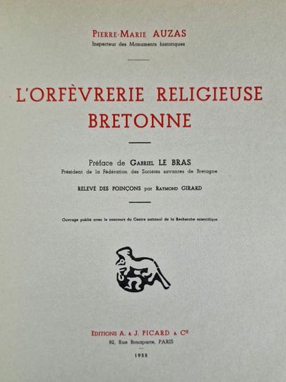 6 BOOKS ON BRETON GOLDSMITHING : 
- LES ORFEVRES...