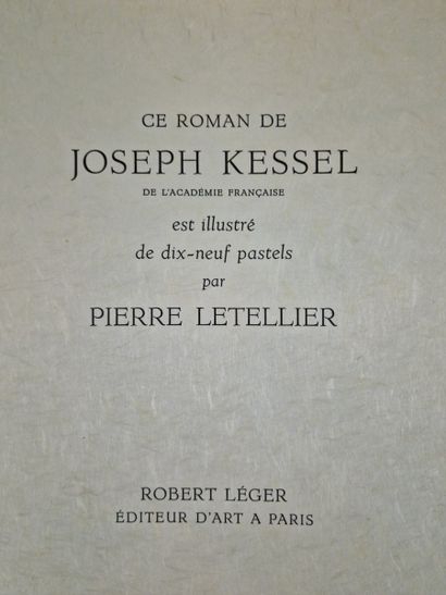 LE LION (KESSEL, Joseph), Robert Léger Editeur,...