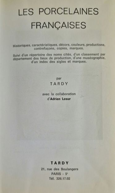 3 BOOKS ON FRENCH FAIENCE AND PORCELAIN :...