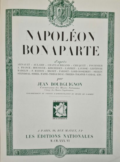 NAPOLEON BONAPARTE, (BOURGUIGNON, Jean),...