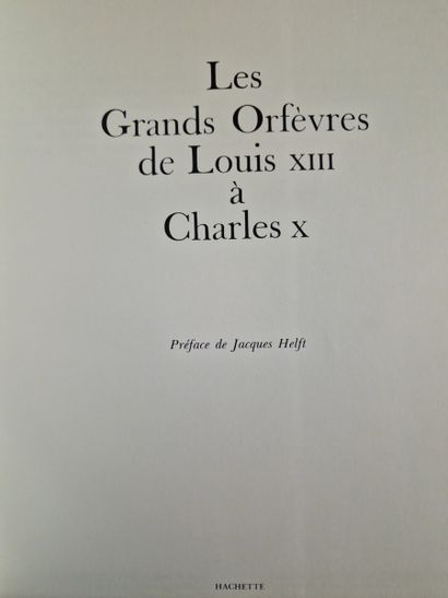 3 BOOKS ON FRENCH GOLDSMITHING : 
- LES GRANDS...