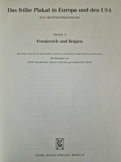 DAS FRUHE PLAKAT IN EUROPA UND DEN USA, (Coll.),...