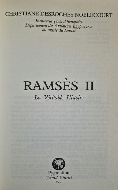 9 WORKS OF EGYPTOLOGY : 
- AU ROYAUME D'EGYPTE...